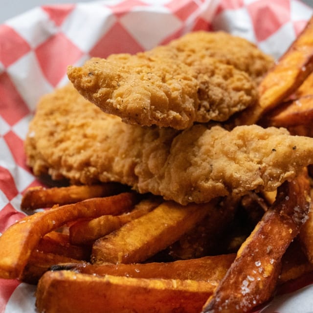 Kids Chicken Strips.