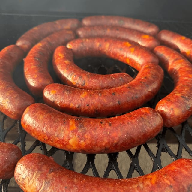 Jalapeño cheese sausage.