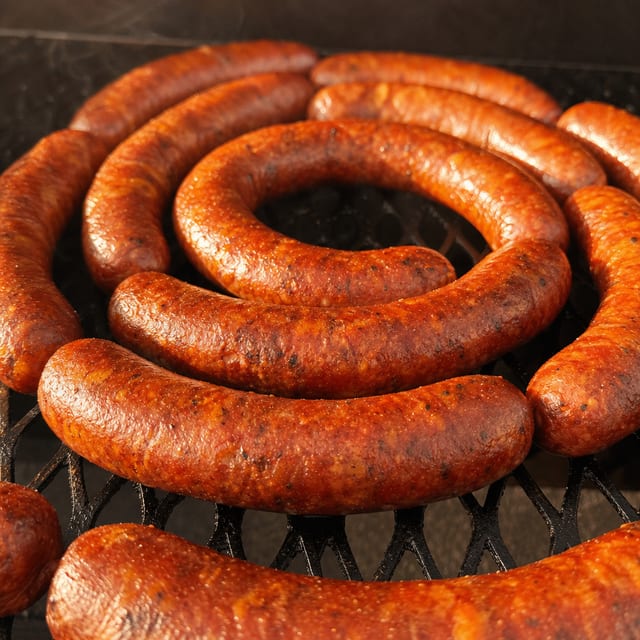 Jalapeño cheese sausage.