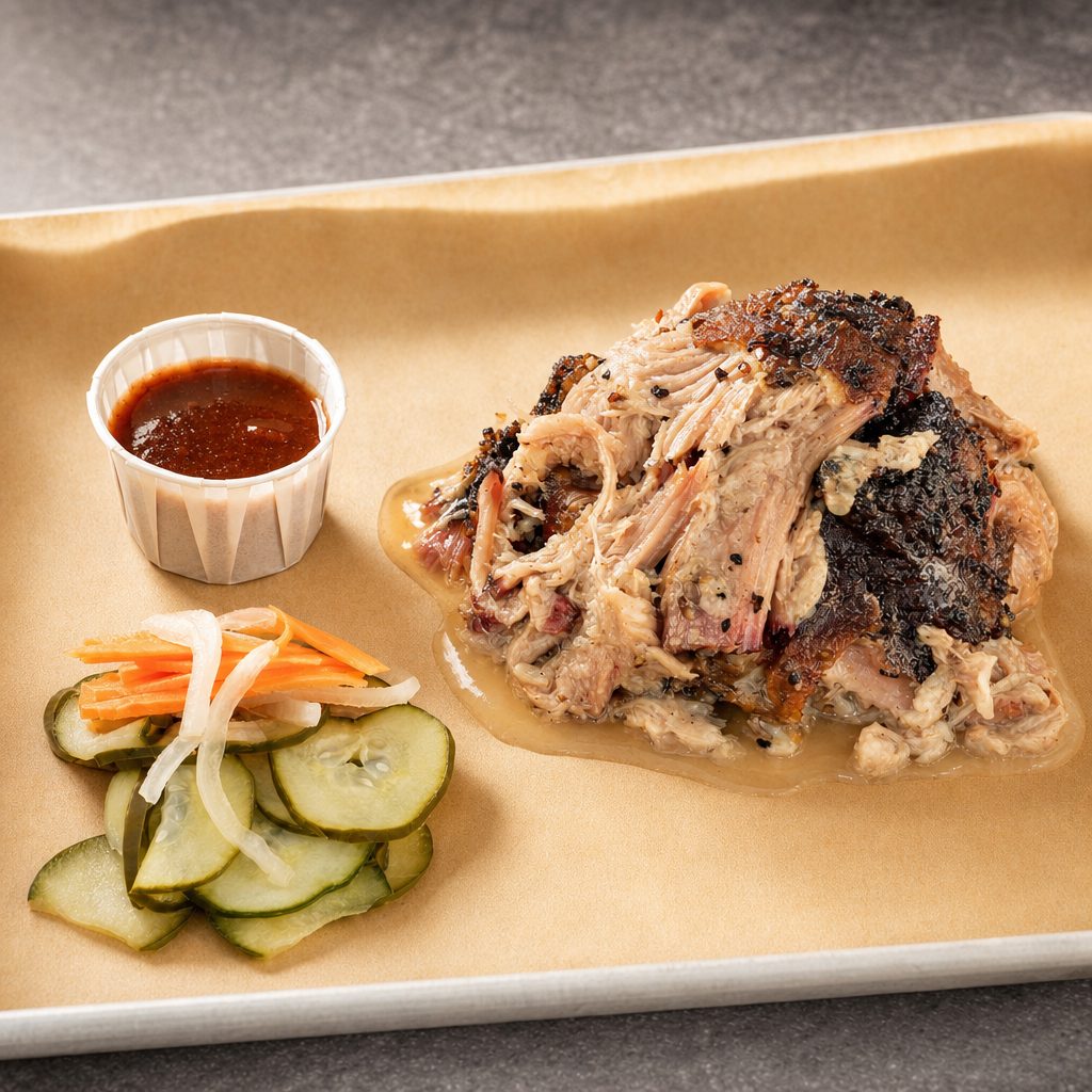 1/2 LB Pulled Pork.