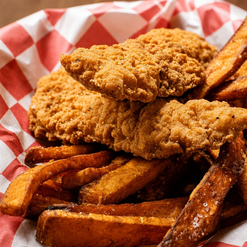 Kids Chicken Strips.
