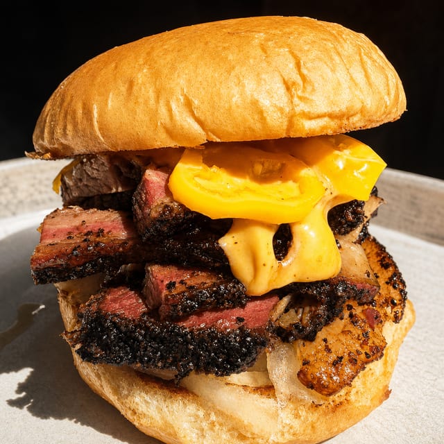Cheesy Brisket.